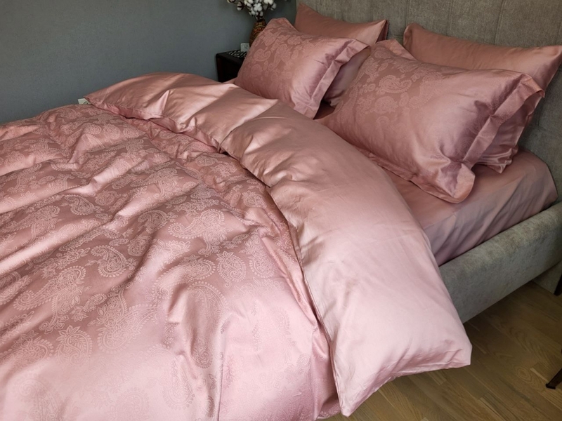 Комплект постельного белья Paisley Powder, Сатин JACQUARD, ТМ Комфорт-текстиль - изображение 11