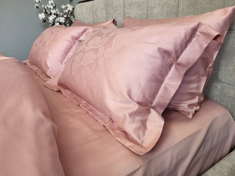 Комплект постельного белья Paisley Powder, Сатин JACQUARD, ТМ Комфорт-текстиль - изображение 12