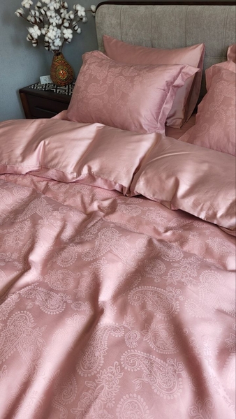 Комплект постельного белья Paisley Powder, Сатин JACQUARD, ТМ Комфорт-текстиль - изображение 5