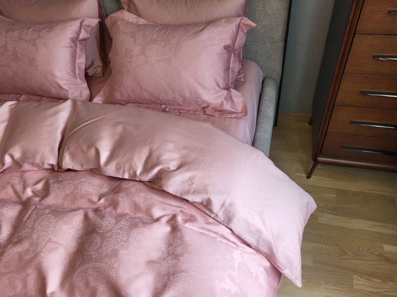 Комплект постельного белья Paisley Powder, Сатин JACQUARD, ТМ Комфорт-текстиль - изображение 8