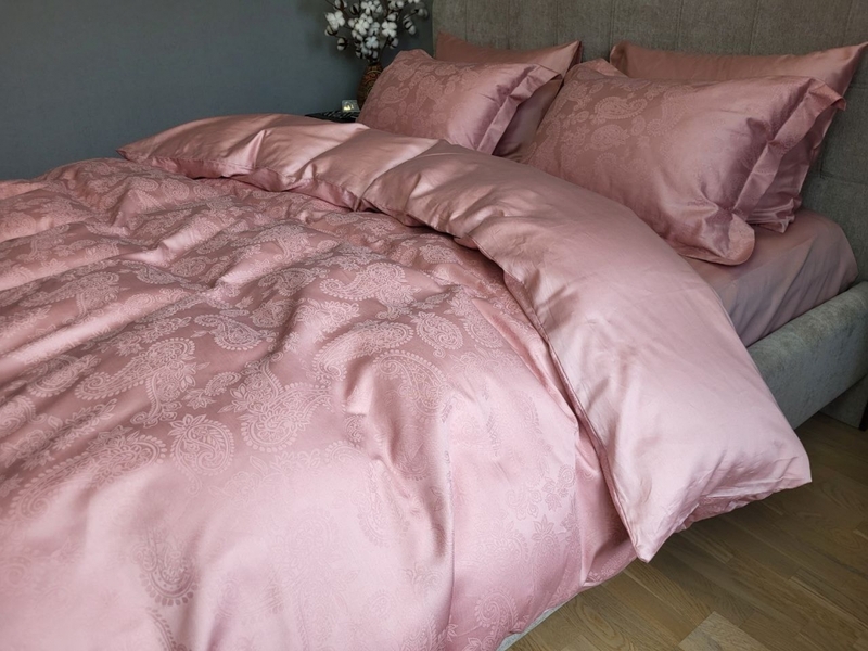 Комплект постельного белья Paisley Powder, Сатин JACQUARD, ТМ Комфорт-текстиль - изображение 9