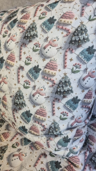 Комплект постільної білизни Шапулі Turkish Flannel 5D зі сніговиками та шапками - зображення 9