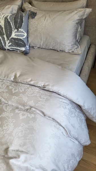 Комплект постельного белья Tiara Grey, Сатин JACQUARD, ТМ Комфорт-текстиль - изображение 7