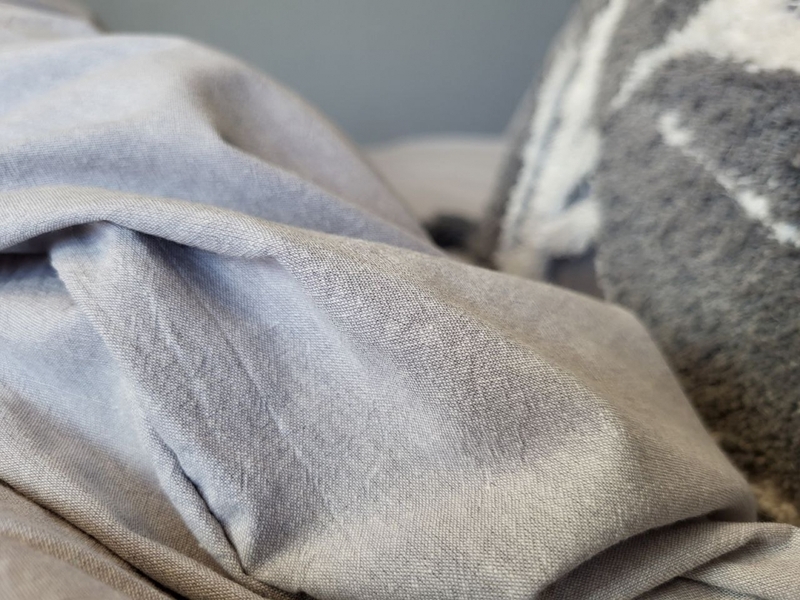 Комплект постельного белья Вареный хлопок, Ash Gray Washed Cotton W1221 - изображение 7