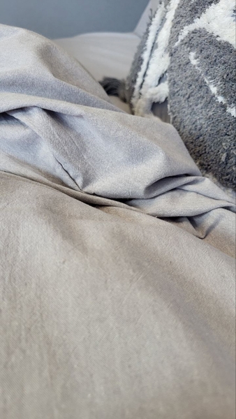 Комплект постельного белья Вареный хлопок, Ash Gray Washed Cotton W1221 - изображение 9