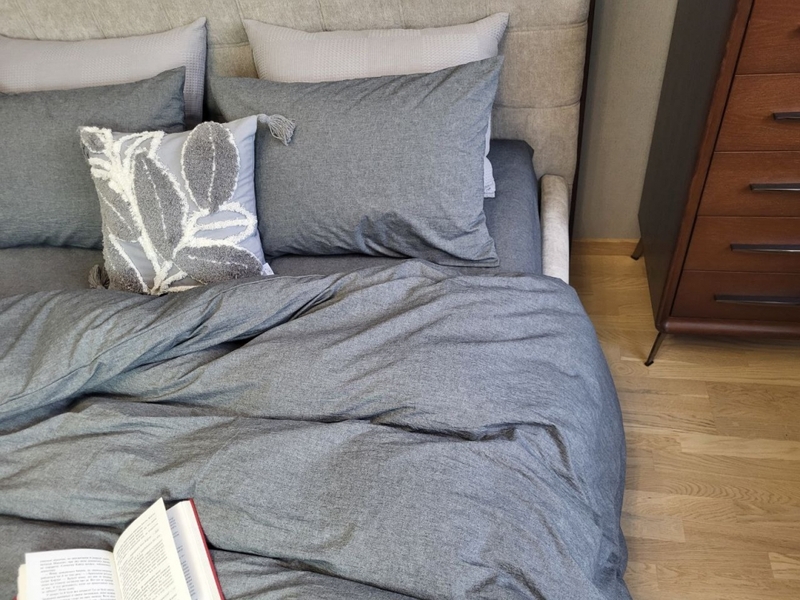 Комплект постільної білизни Варена бавовна, Graphite Washed Cotton W1141 - зображення 10