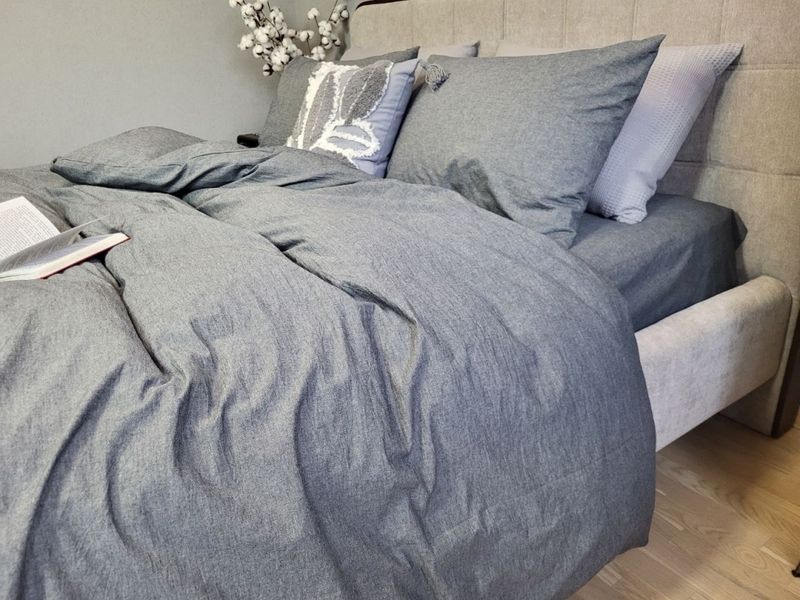 Комплект постільної білизни Варена бавовна, Graphite Washed Cotton W1141 - зображення 12