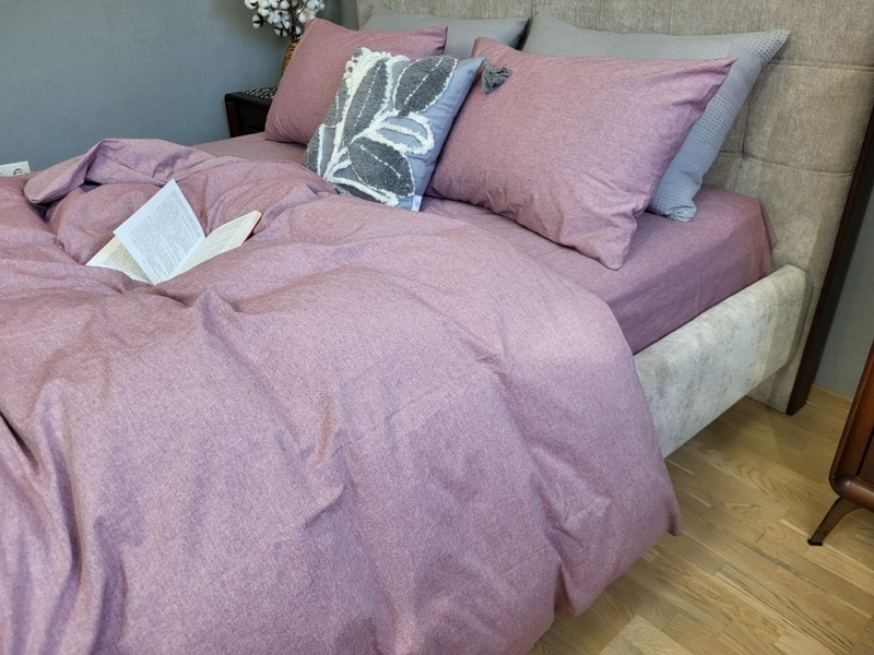 Комплект постельного белья Вареный хлопок, Mauve Washed Cotton W1181 - изображение 4