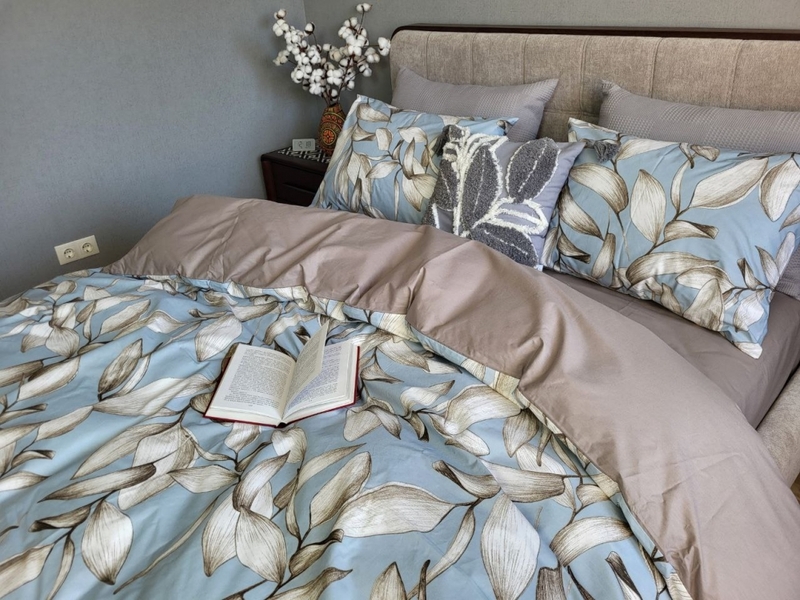 Комплект постільної білизни Віола блакитний, cotton - зображення 3