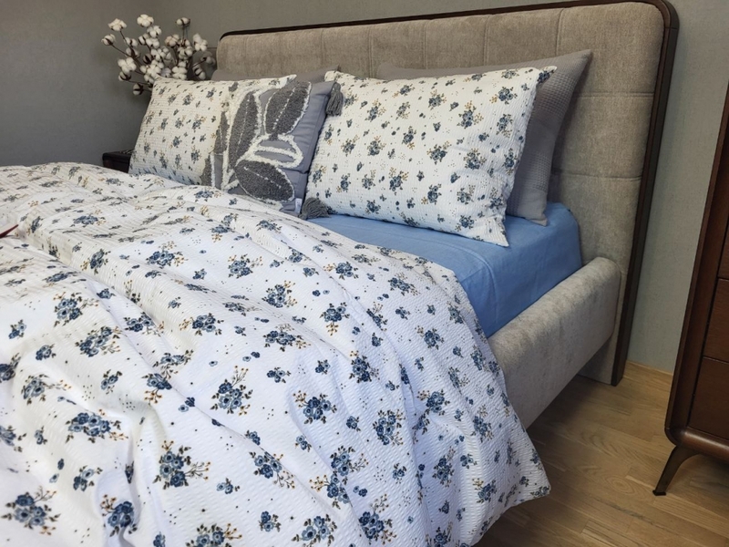 Комплект постельного белья Власта, Ранфорс Гофре Duo Loft, 100% Хлопок, ТМ Комфорт-текстиль - изображение 8