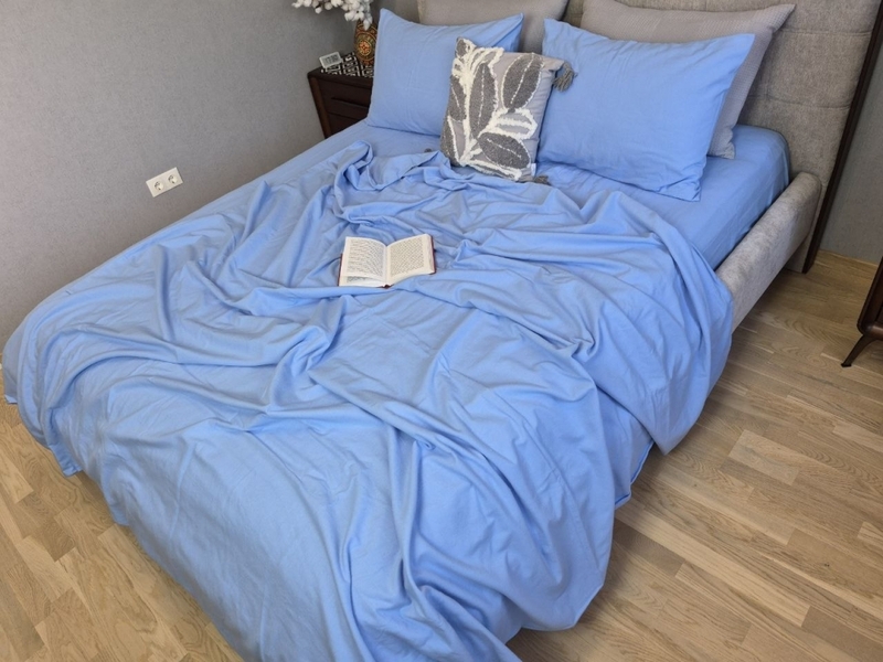 Комплект постільної білизни Блакитний берег Turkish Flannel S143 - зображення 3
