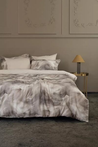 Комплект постільної білизни Ruska Beige First Choice Сатин Сімейний абстрактний - зображення 1