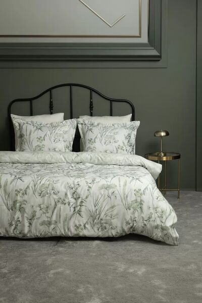 Комплект постільної білизни Simera First Choice Сатин Сімейний з рослинним принтом - зображення 1