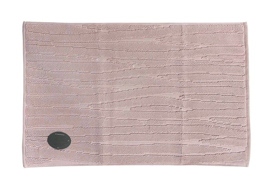 Килимок для нiг Gursan Cotton 50x80 бавовняний поштучно Stripe пудра - зображення 1