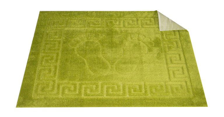 Коврик для ног Gursan на резиновой основе 50 x 70 поштучно (rib-carp-green) - изображение 1