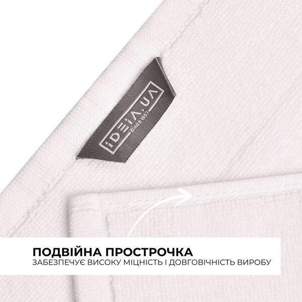 Коврик для ног в ванную комнату, 50 x 70 см, плотность 700 гм2,белый с ножками, ТМ IDEIA - изображение 4