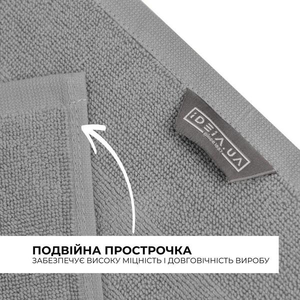 Коврик для ног в ванную комнату, 50 x 70 см, плотность 700 гм2, серый с ножками, ТМ IDEIA - изображение 4