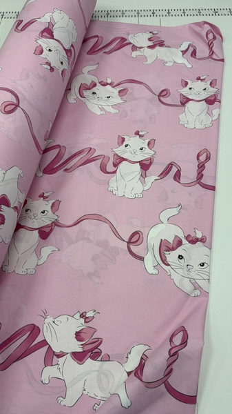 Дитяча постільна білизна Кошечка Марі (Marie Cat) Ранфорс, рожева - зображення 2