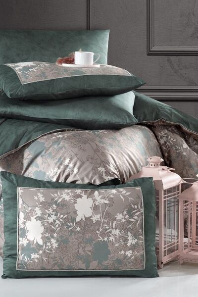 Комплект постельного белья La Romano 300TC Premium сатин евро (Lily Moonmist) - изображение 2