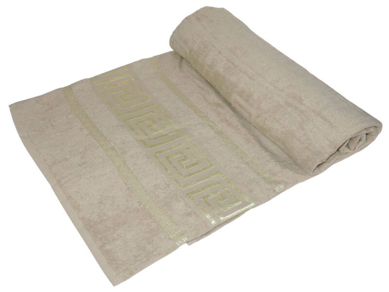 Простирадло махрова Parisa 400 євро 200 x 220 см, J-038 Caesar бежеве, ТМ Parisa Home - зображення 2