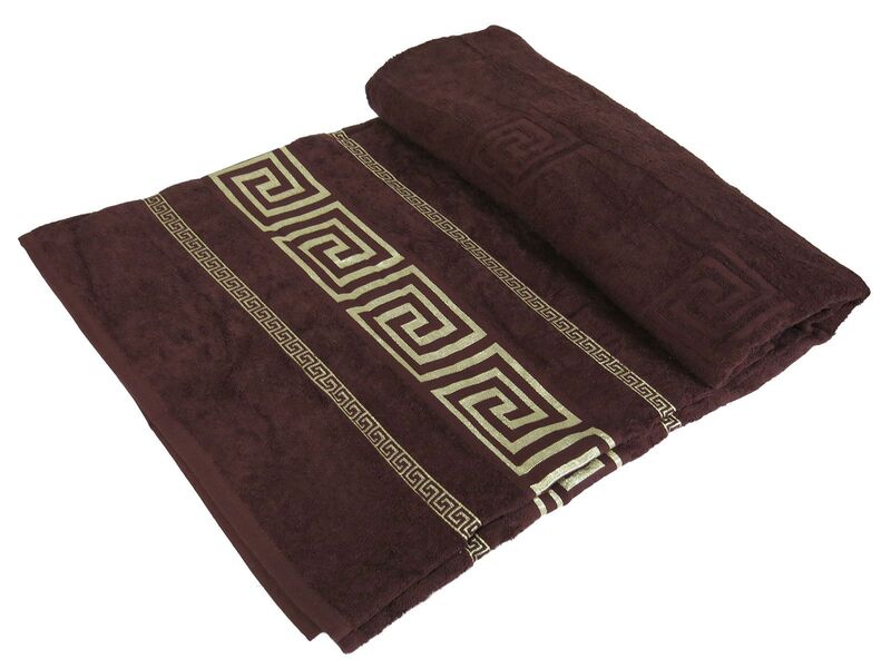 Простирадло махрова Parisa 400 євро 200 x 220 см, J-038 Caesar коричневе, ТМ Parisa Home - зображення 2
