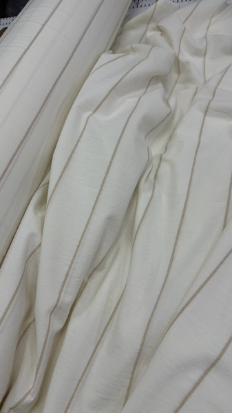 Постільна білизна Lonely Washed Cotton, 100 бавовна варена з бежевими лініями - зображення 3