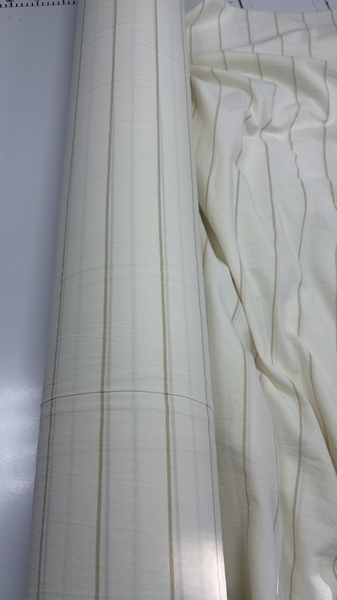 Постільна білизна Lonely Washed Cotton, 100 бавовна варена з бежевими лініями - зображення 6