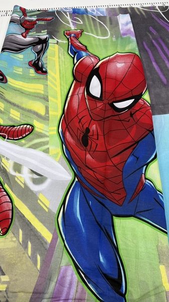 Комплект постельного белья Spider Man, Человек паук, бязь, голубой, бирюзовый - изображение 3