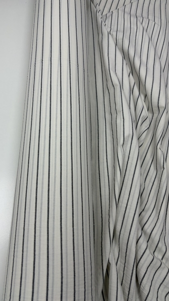 Постільна білизна Magic Washed Cotton, варена бавовна в тонку чорну смужку - зображення 3