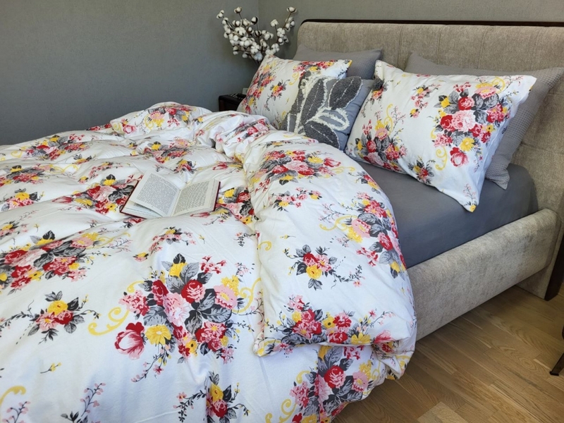 Комплект постільної білизни Маркіза/сіра гавань, Turkish flannel - зображення 4