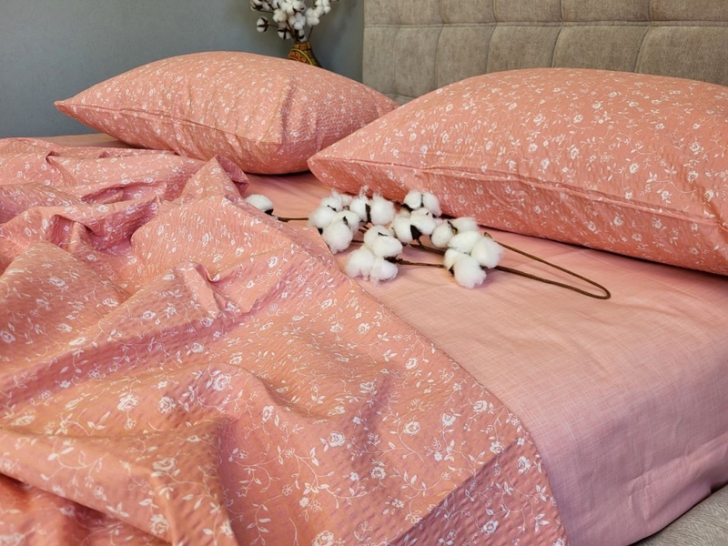 Комплект постільної білизни Марсель персик, GOFRE DUO LOFT - зображення 6