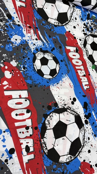 Комплект постільної білизни Футбол, бязь, з червоними смугами FOOTBALL - зображення 2