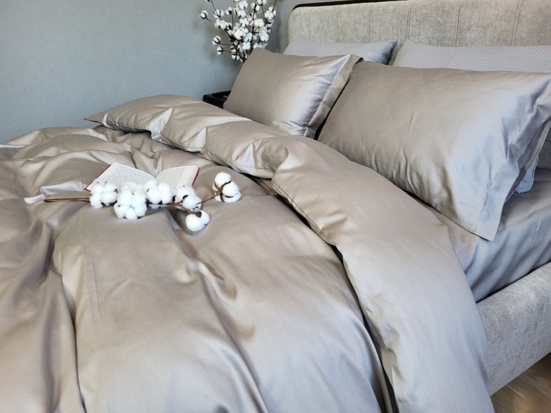 Комплект постельного белья MIRAGE GRAY, Turkish satin - изображение 13