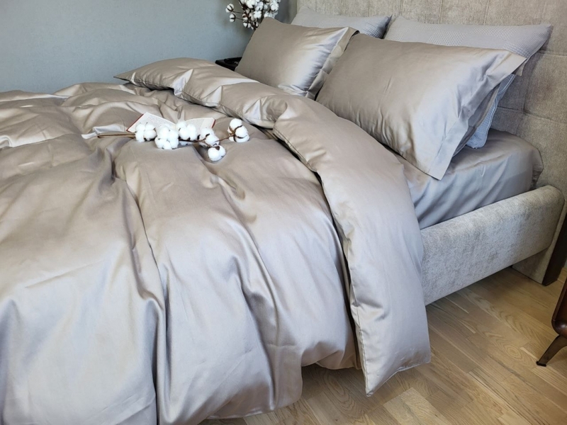 Комплект постельного белья MIRAGE GRAY, Turkish satin - изображение 5