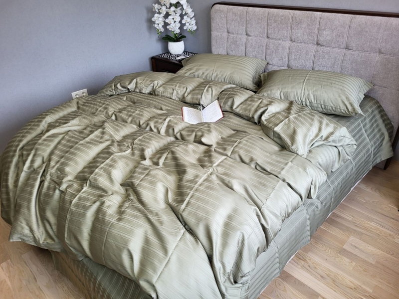 Комплект постільної білизни MULTI stripe RIPE OLIVE - зображення 16