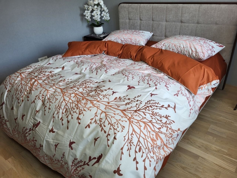 Комплект постельного белья Мираж терракот, cotton - изображение 10