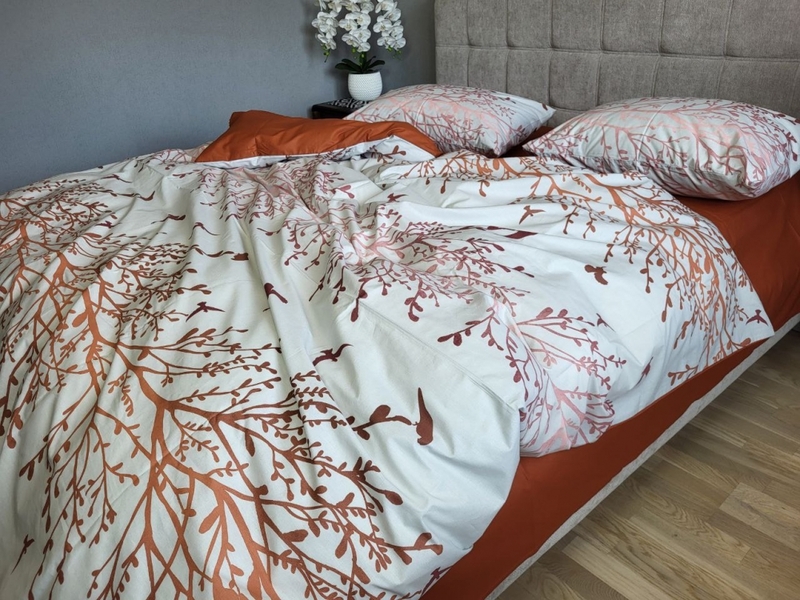 Комплект постельного белья Мираж терракот, cotton - изображение 13