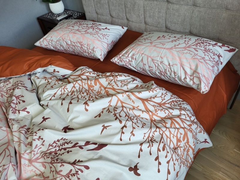 Комплект постельного белья Мираж терракот, cotton - изображение 17