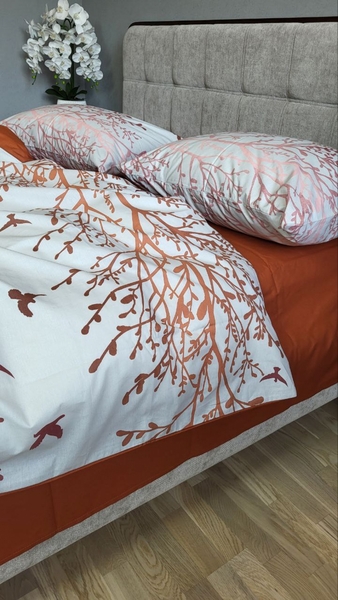 Комплект постельного белья Мираж терракот, cotton - изображение 2