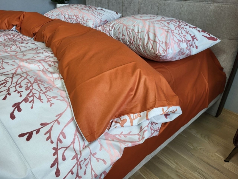 Комплект постельного белья Мираж терракот, cotton - изображение 6
