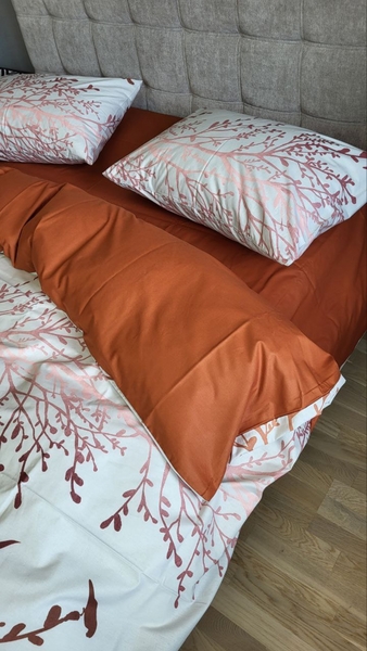 Комплект постельного белья Мираж терракот, cotton - изображение 8