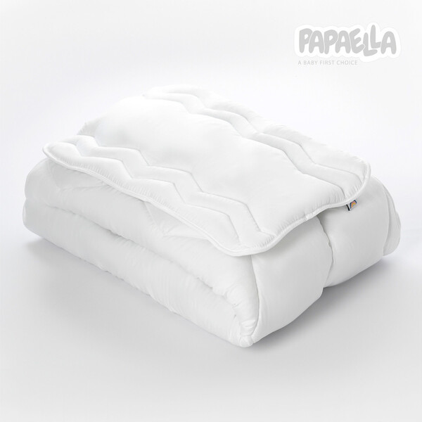 Набор Comfort детское одеяло 100 x 135 см и подушка 40 x 60 см в кроватку, зигзаг белое ТM PAPAELLA - изображение 6
