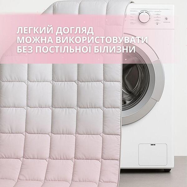Набір WomenTime євро ковдра 200 x 220 і 2 подушки 50 x 70 см  маска для сну, штучний пух, в коробці, ТМ IDEIA - зображення 10