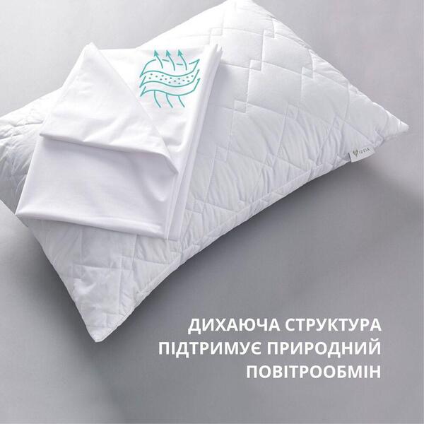 Наволочка непромокающая набор 10 шт 50 x 70 см на молнии дышащая Аква Стоп, белая, ТМ IDEIA - изображение 6