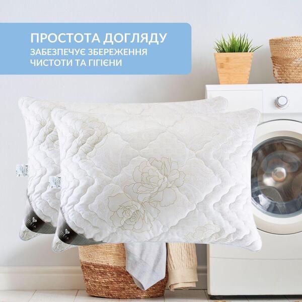 Набір подушок 2 шт Air Dream Classic IDEIA 50 x 70 см з блискавкою + ПОДАРУНОК додатковий наповнювач троянда - зображення 8