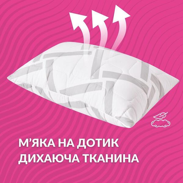 Набір подушок 2 шт Elegantly IDEIA 50 x 70 см з блискавкою, аналог лебяжого пуху, штучний пух, м’яка - зображення 5