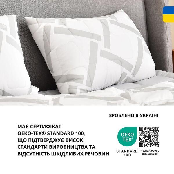 Набір подушок 2 шт Elegantly IDEIA 50 x 70 см з блискавкою, аналог лебяжого пуху, штучний пух, м’яка - зображення 9