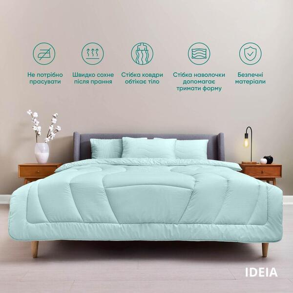 Набор постельного белья OASIS TM IDEIA полуторный с одеялом 140x210 см, наволочка 50x70 см и простынь 150x220 - изображение 2