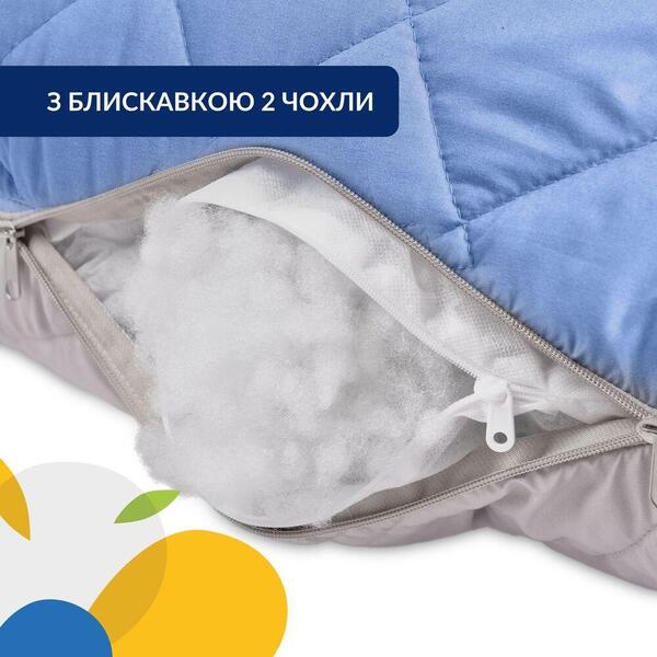 Набір прдушок 2 шт для сну та відпочинку IDEIA 140 x 75 x 20 см, U-shape, з наволочкою на блискавці - зображення 2