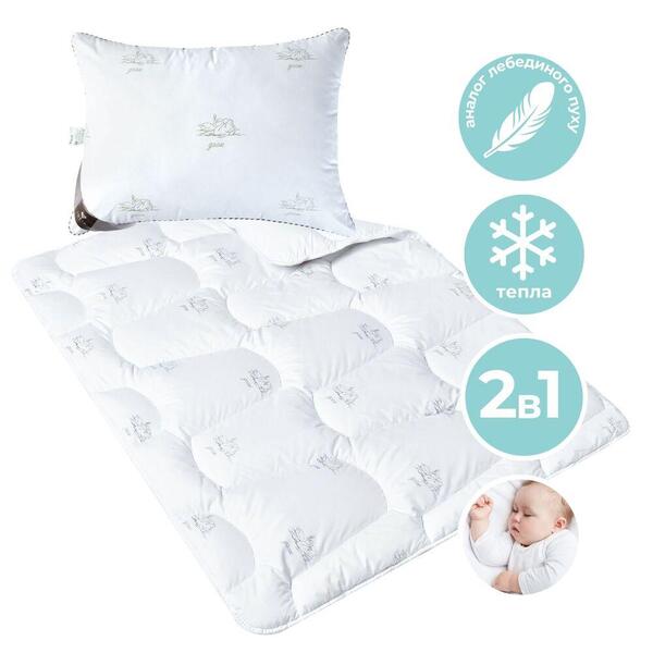Набір SUPER SOFT дитяча ковдра 100 x 135 см та подушка 40 x 60 см, ТM PAPAELLA - зображення 1